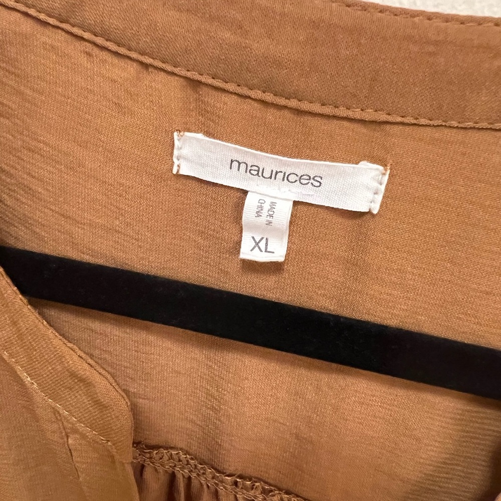 Maurices Rust Brown Blouse - Picture 3 of 5